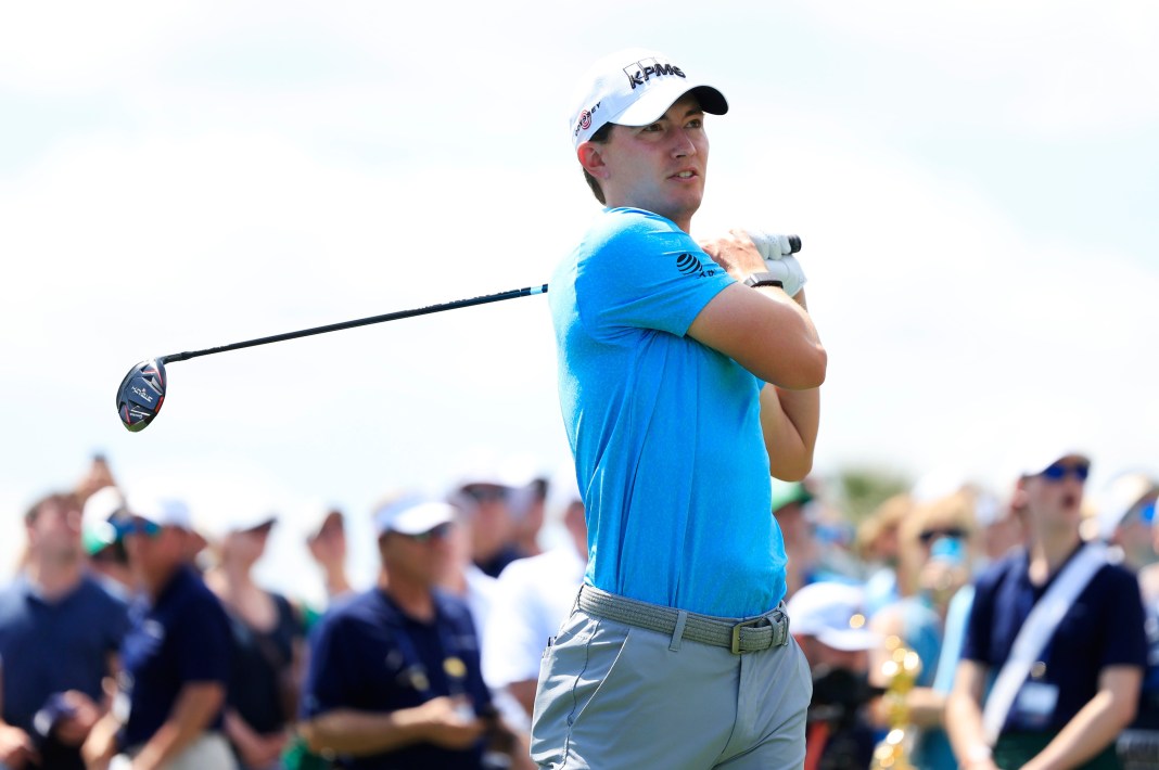 maverick mcnealy tees off