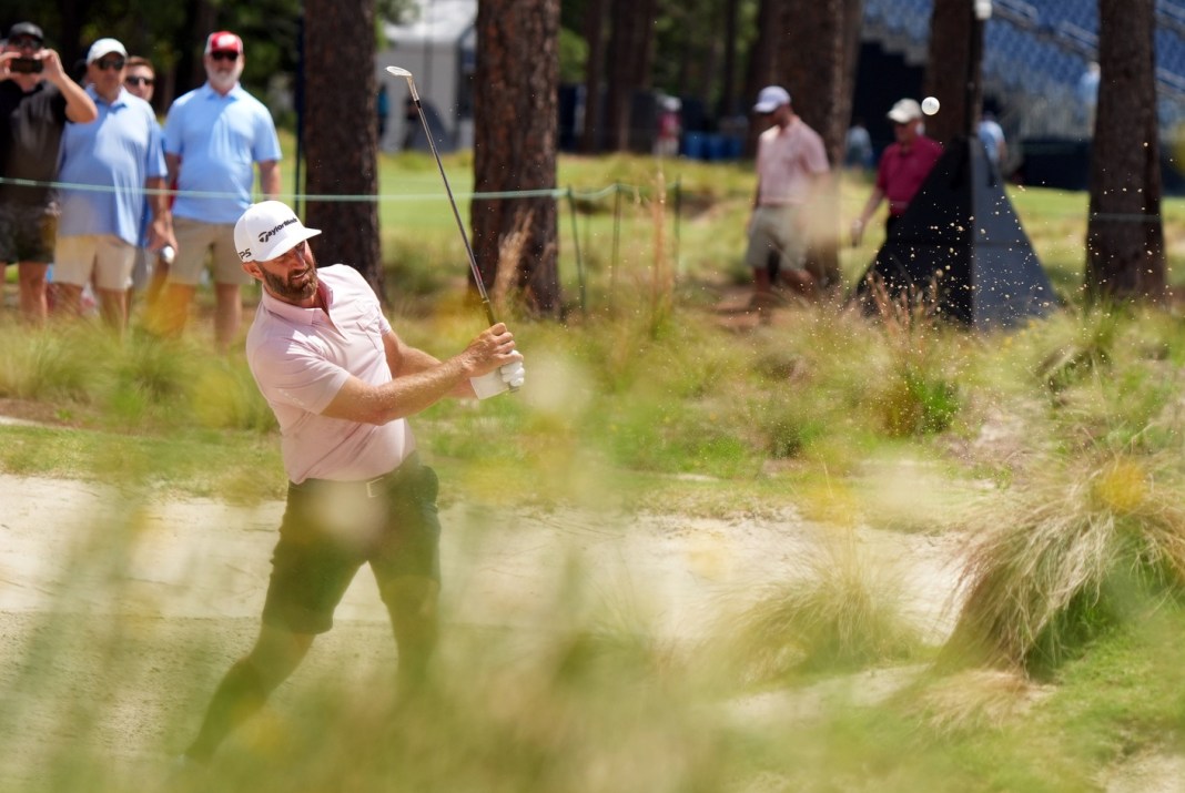 dustin johnson at pinehurst us open