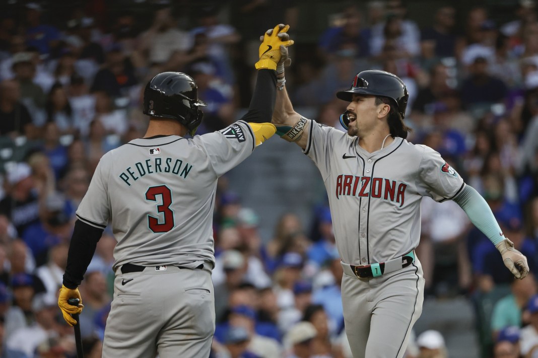 corbin carroll and joc pederson of the arizona diamondbacks