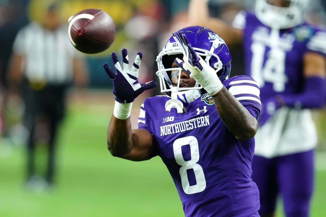 northwestern wildcats football wr aj henning