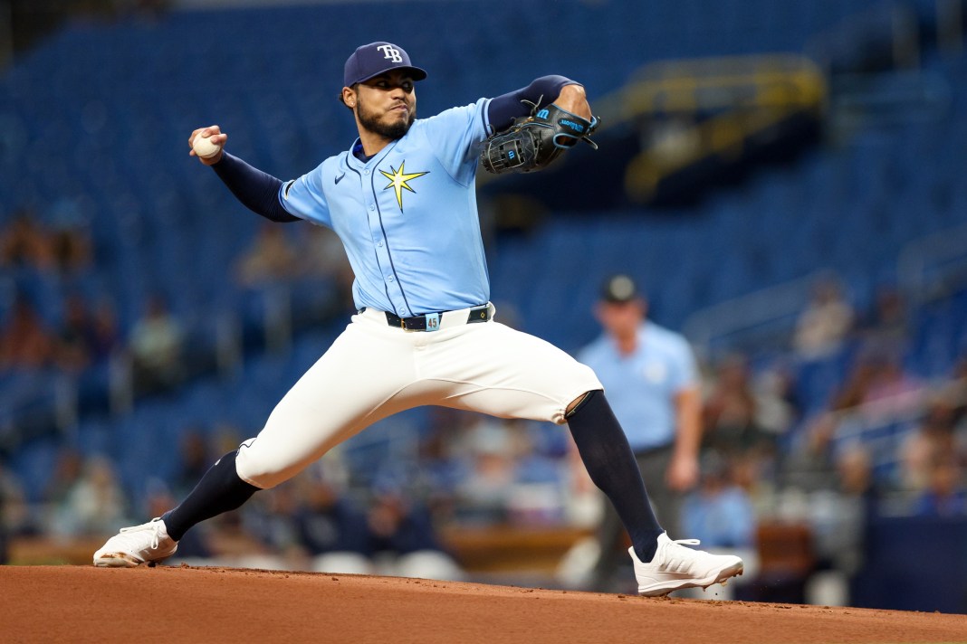 taj bradley of the tampa bay rays