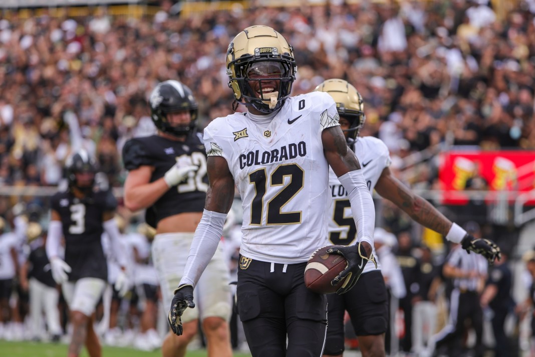 Colorado star Travis Hunter scores a touchdown in an upset win over UCF.