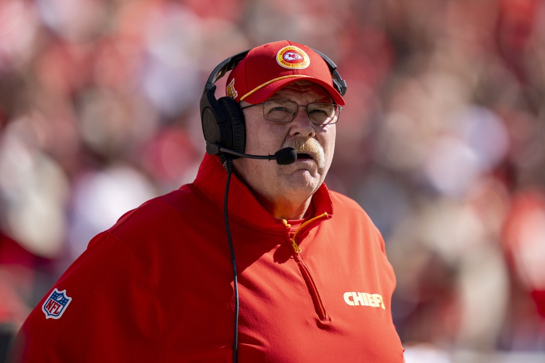 Kansas City Chiefs head coach Andy Reid before the game against the San Francisco 49ers at Levi's Stadium.