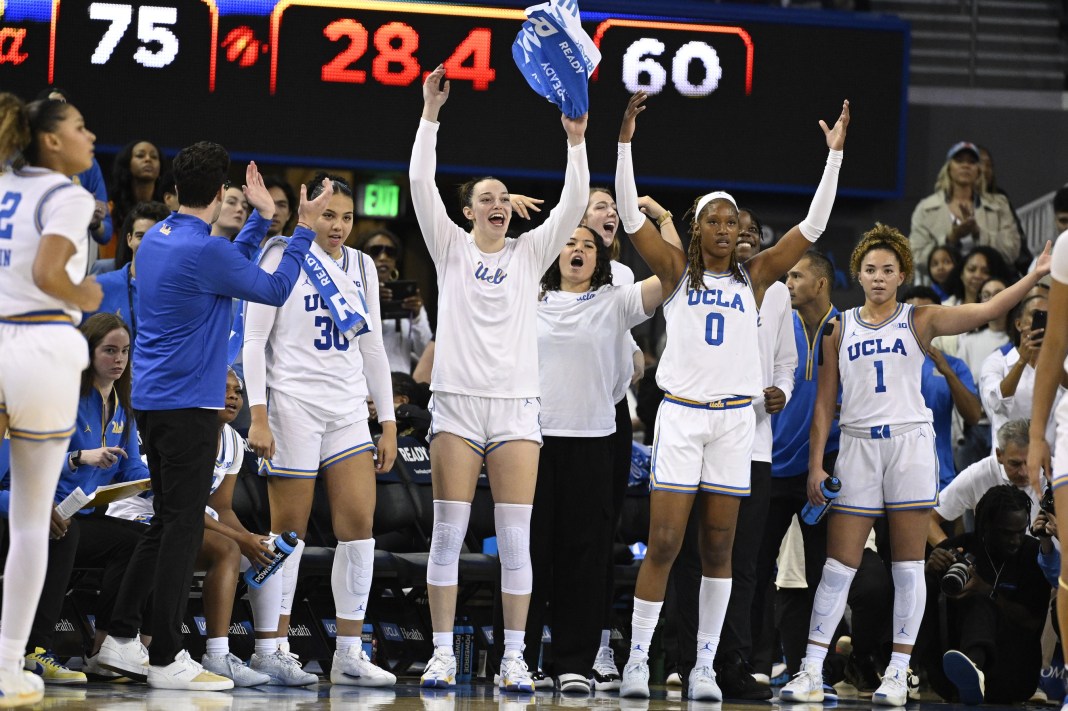 UCLA Bruins players celebrate