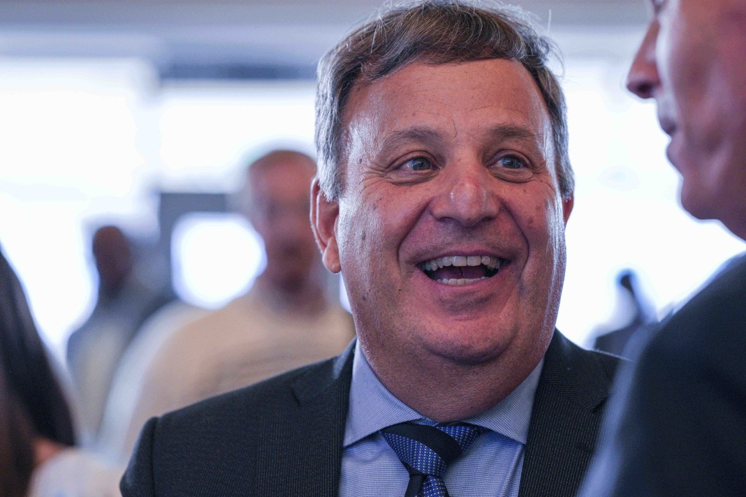 North Carolina Tar Heels general manager Michael Lombardi during the Bill Belichick hiring announcement