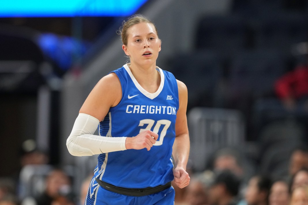 Creighton Bluejays guard Morgan Maly (30) in action during the third quarter against the UCLA Bruins at Chase Center on December 20, 2024