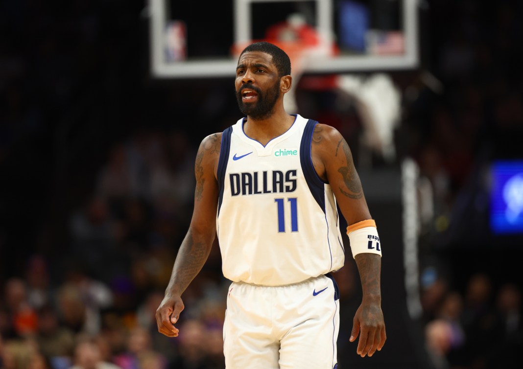 Mavericks star Kyrie Irving plays the Suns during the 2024-25 NBA season.