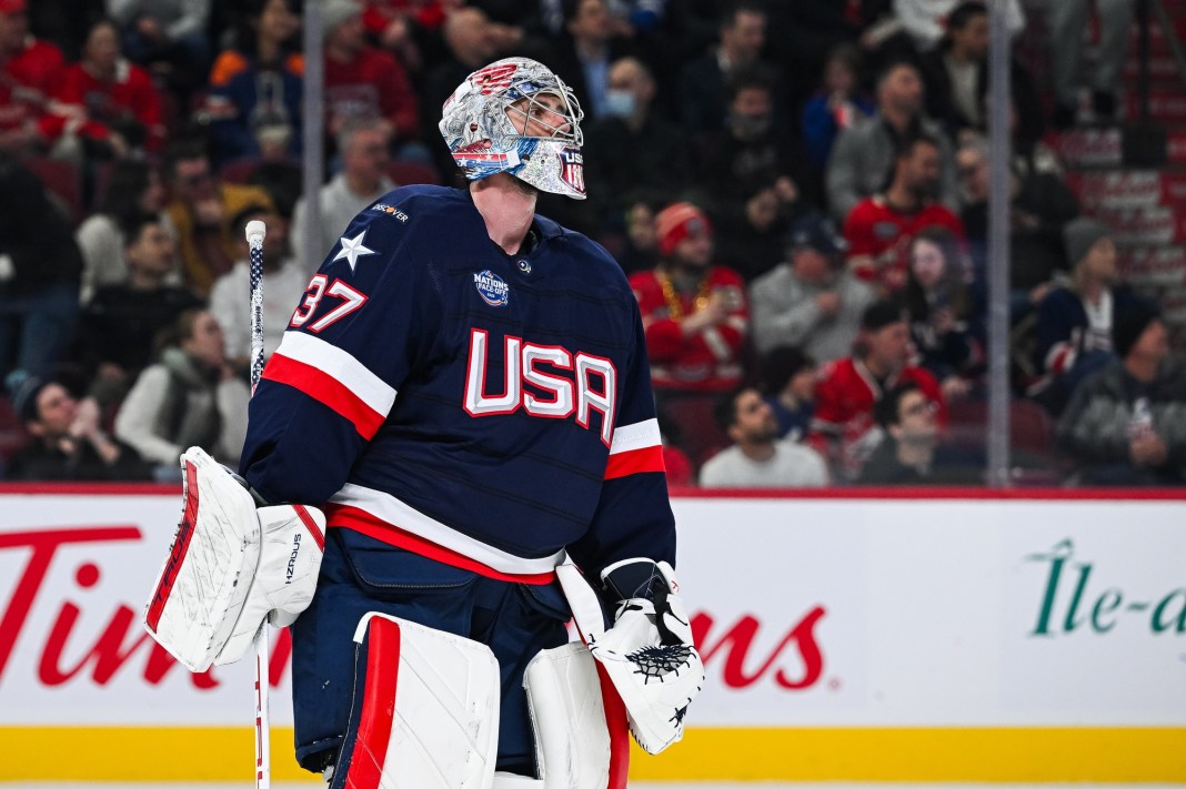 Connor Hellebuyck, USA, 4 Nations Face-Off